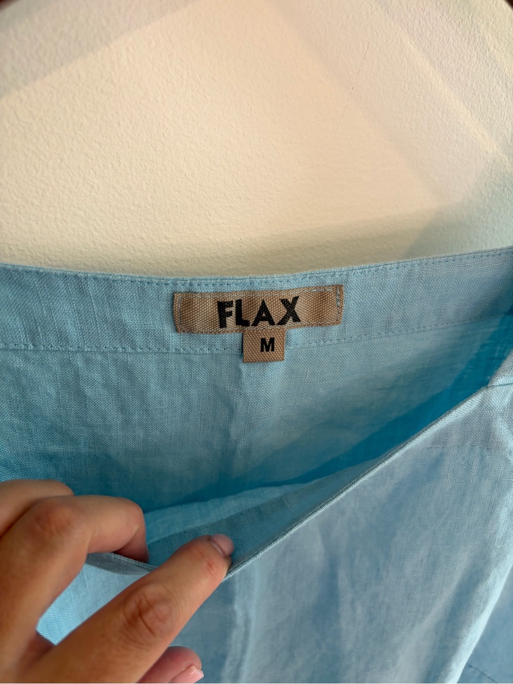 Flax 100% Linen Dress- Womens Size Medium - Picture 4 of 10